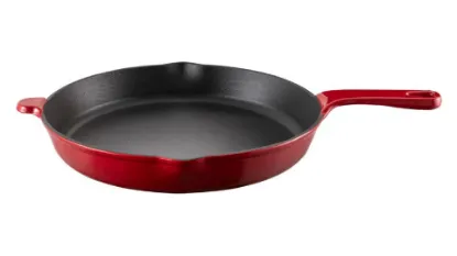 Tigaie de fonta emailata rosie, 27cm, Voeux