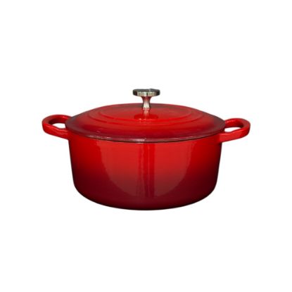 Cratita din fonta emailata 24cm rosie M-Cooker