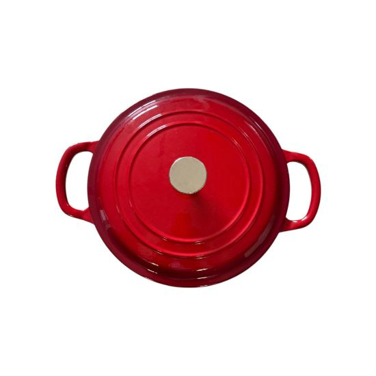 Cratita din fonta emailata 24cm rosu M-Cooker