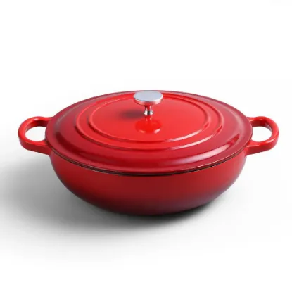 Cratita josuta de fonta emailata 30 cm 