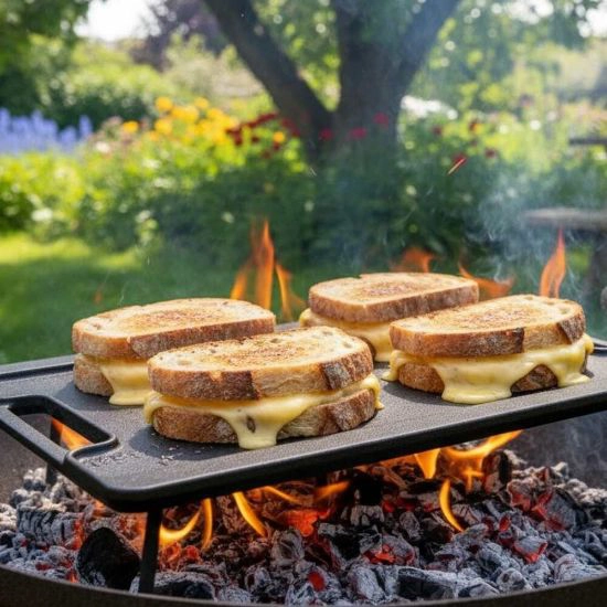 Tava de fonta emailata picnic