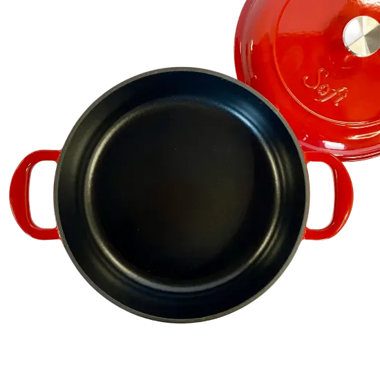 Poza cu Cratiță josuță din fontă emailată SOFI ETERNA™, 24 cm, roșie