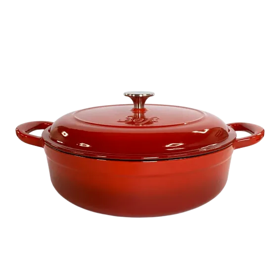 Poza cu Cratiță josuță din fontă emailată SOFI ETERNA™, 28 cm, 4L, roșie