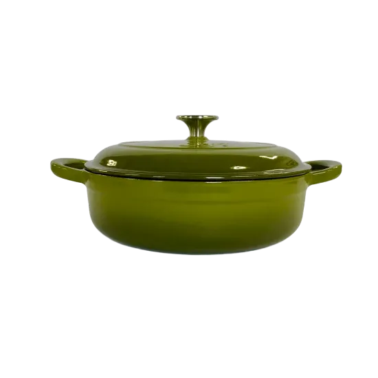 Poza cu Cratiță josuță din fontă emailată SOFI ETERNA™, 24 cm, Olive