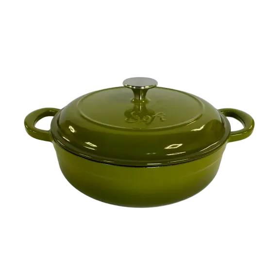 Poza cu Cratiță josuță din fontă emailată SOFI ETERNA™, 24 cm, Olive