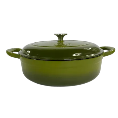 Poza cu Cratiță joasă din fontă emailată SOFI ETERNA™ 28 cm, 4 L, Olive